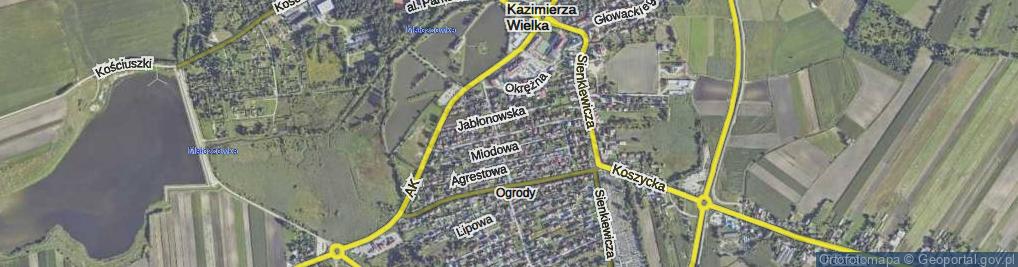 Zdjęcie satelitarne Gruszkowa ul.